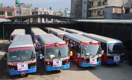 सामाखुसी यातायातले ७ करोड लगानीमा थप्यो १५ बस