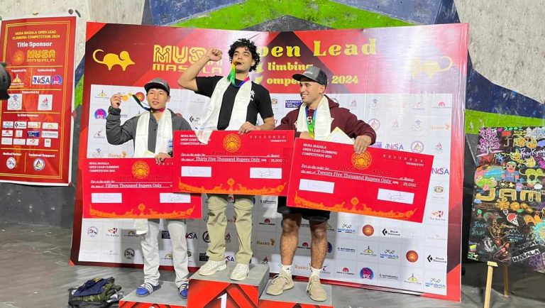 मुसा मसला ओपन लिड क्लाइम्बिङको उपाधि रोनक र राचेललाई