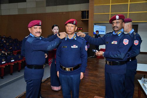 बढुवा भएका दुई एआईजीलाई दर्ज्यानी चिन्ह प्रदान