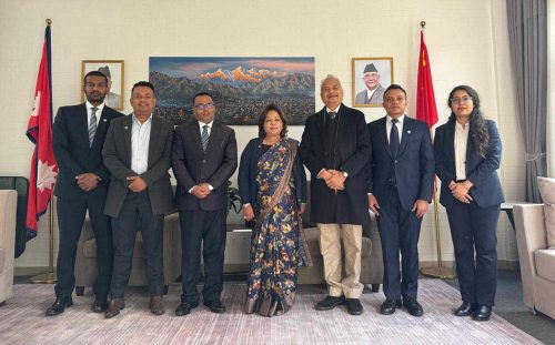 परराष्ट्रमन्त्री राणा छेन्दुस्थित महावाणिज्यदूतावासमा