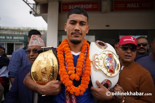 किक बक्सिङ च्याम्पियन ‘हिमालयन चितुवा’ ६ वर्षपछि नेपालमा