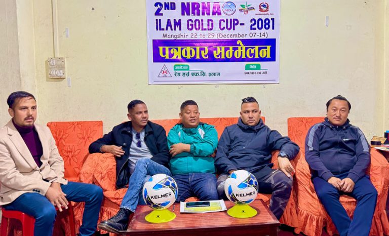दोस्रो एनआरएनए इलाम गोल्डकप मंसिर २२ देखि