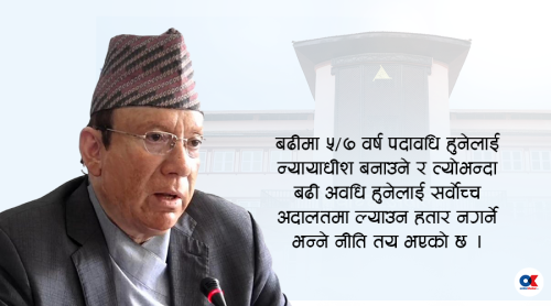 न्यायालयमा अघोषित सहमति : लामो पदावधि हुनेलाई सर्वोच्चमा ‘नो इन्ट्री’
