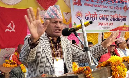 एमाले कुर्सी वा भुँइ जहाँ भएपनि जनताको सेवामा छ : प्रदीप ज्ञवाली