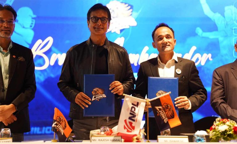 राजेश हमाल लुम्बिनी लायन्सको ब्राण्ड एम्बासडर