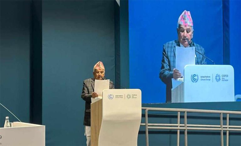 जलवायु समस्या र गरिबी निवारण कार्यक्रमलाई एकीकृतरुपमा सम्बोधन गर्नुपर्छ : राष्ट्रपति पौडेल