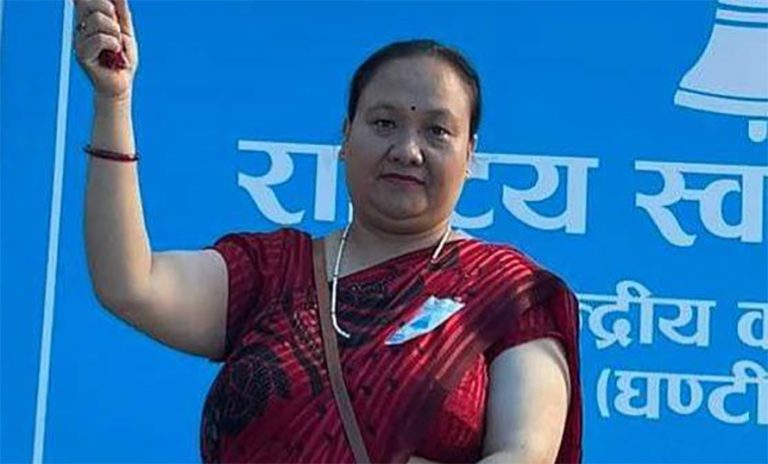 काठमाडौं-१६ मा रास्वपाको उम्मेदवार रोजिना श्रेष्ठ