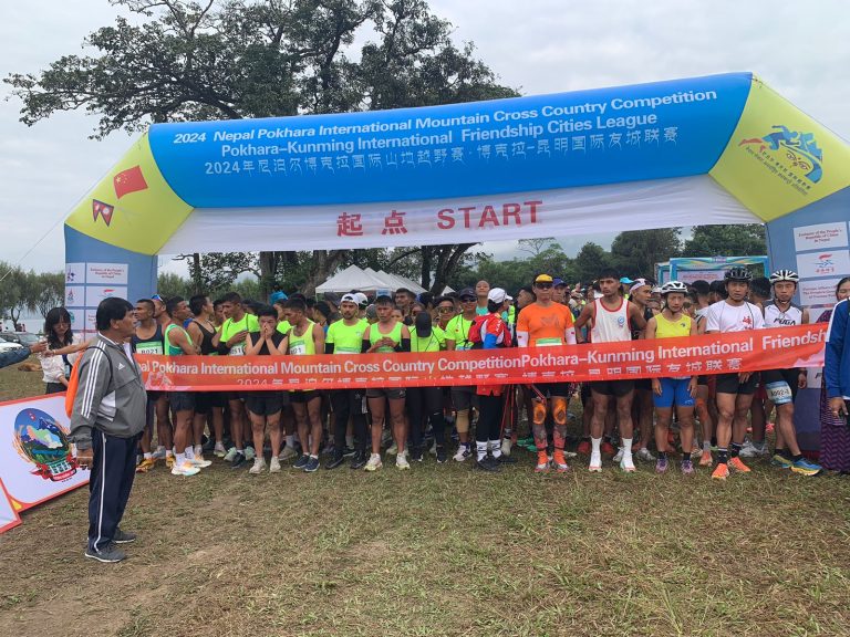 पोखराको अन्तर्राष्ट्रिय क्रस कन्ट्री दौडमा ६४ जना चिनियाँसहित १२०० सहभागी