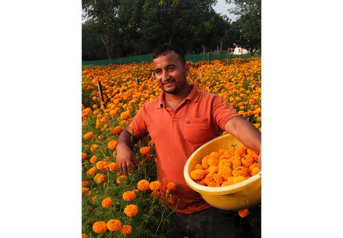 बाली विज्ञान पढ्दै, फूलखेतीमा रमाउँदै