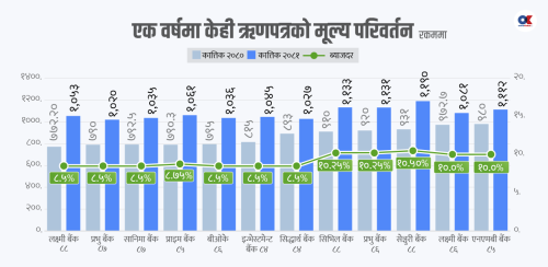 एक वर्षमै ऋणपत्र लगानीकर्ताले कमाए ३६ प्रतिशतसम्म नाफा