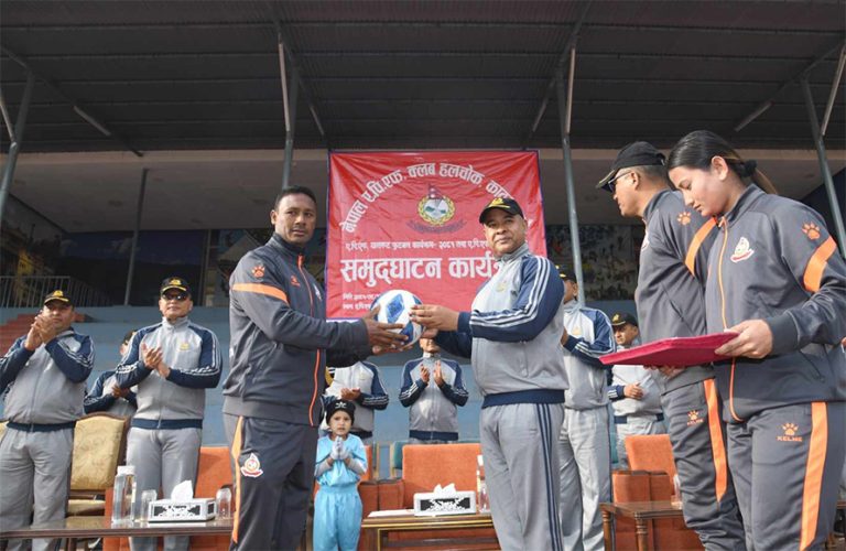 सशस्त्र प्रहरीमा ‘ग्रासरुट’ फुटबल प्रशिक्षण