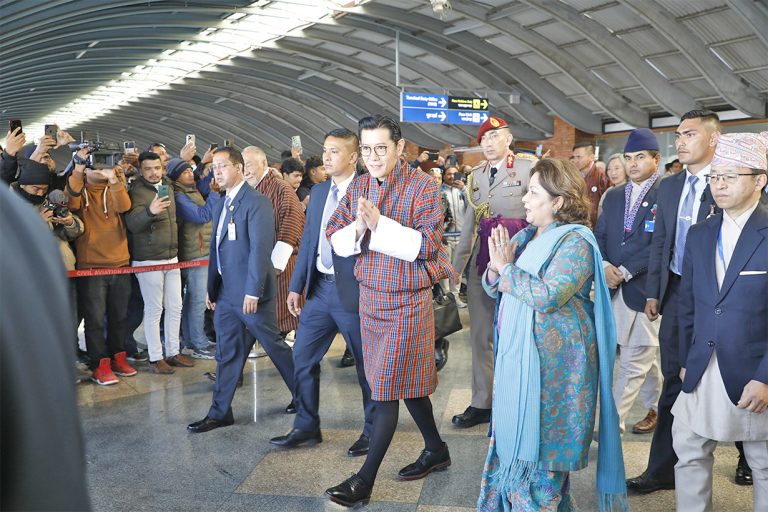 भुटानका राजा काठमाडौंमा
