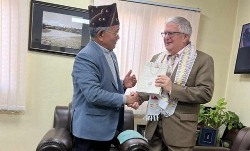 ललितपुर महानगर प्रमुखसँग इजरायलका राजदूतले गरे भेट