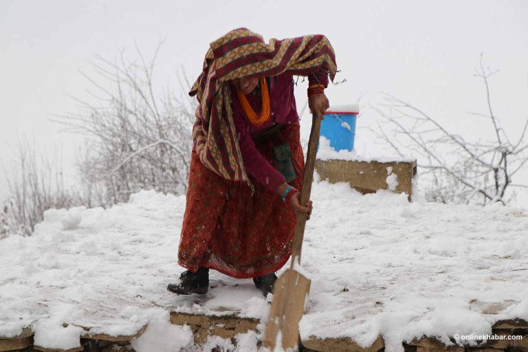 हुम्लामा हिमपात : पुसको हिउँ सिला, माघको हिउँ बिला (तस्वीरहरू)