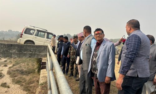 ऊर्जामन्त्री खड्काद्वारा जमुनी सिँचाइ आयोजनाको स्थलगत निरीक्षण