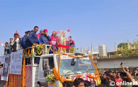 एनपीएल विजेता जनकपुर बोल्ट्सका खेलाडीलाई नगर परिक्रमा (तस्वीरहरू )