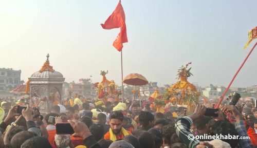 जनकपुरको १२ बिघामा सीता र सामको स्वयम्बर (तस्वीरहरू)