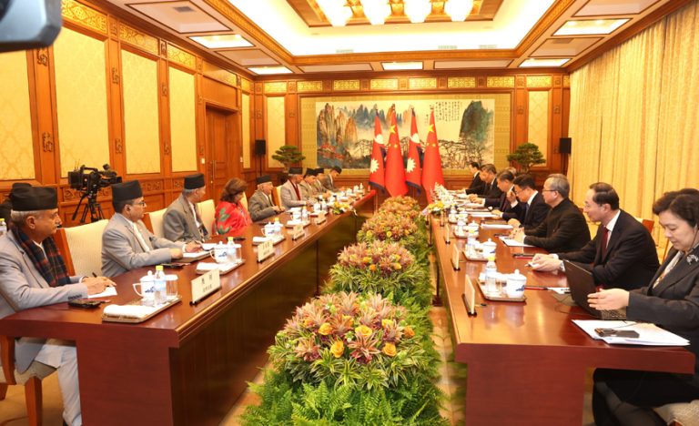 चीनले ५ अर्ब ६० करोड अनुदान दिने, नगद सहयोग साढे तीन अर्ब
