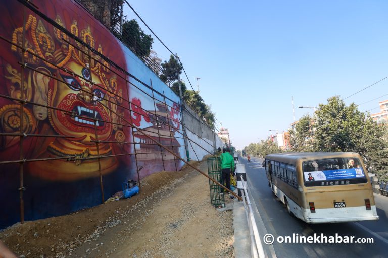 माइतीघरका भित्तामा भैरव (तस्वीरहरू)
