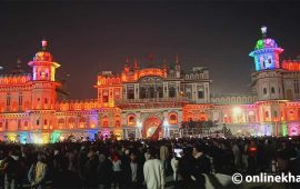 एनपीएल विजेता टोलीलाई जानकी मन्दिर परिसरमा भव्य स्वागत (तस्वीरहरू)