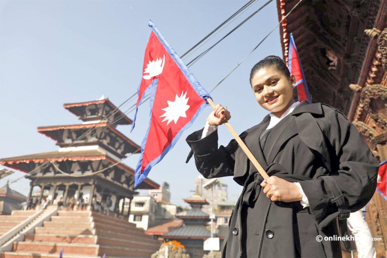 बसन्तपुरमा मनाइयो राष्ट्रिय झण्डा दिवस