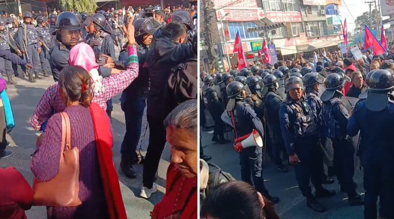 पोखरामा आज पनि रास्वपाको प्रदर्शन, बाक्लो संख्यामा प्रहरी परिचालन