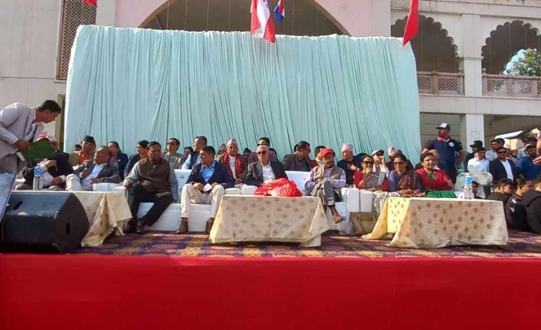 विराटनगरमा शेखर पक्षको भेला