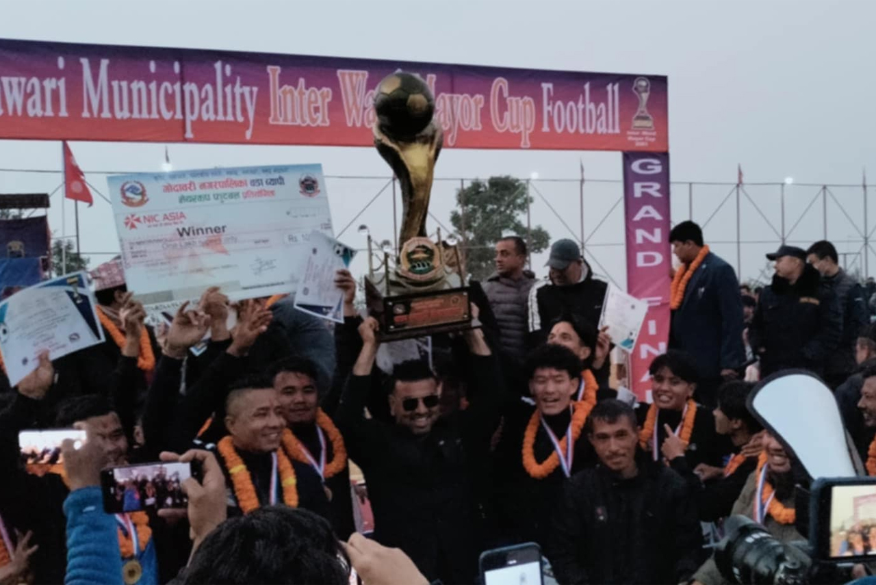गोदावरी मेयर कप फुटबल : टीकाभैरवलाई हराउँदै गोदावरी विजेता