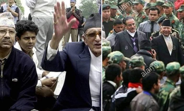 गिरिजा र प्रचण्डसँगका तस्वीर साझा गर्दै माधवले भने : इतिहास हो, तर धेरै पुरानो होइन