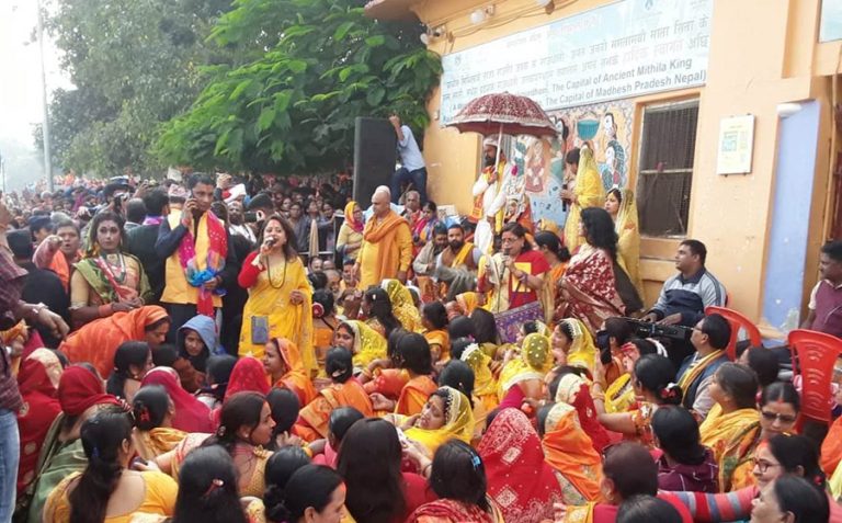 सप्ताहव्यापी विवाहपञ्चमी महोत्सवको पाँचौ दिन आज मटकोर
