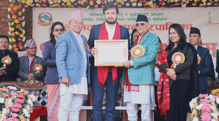उत्कृष्ट करदाताको रूपमा एनसेललाई ललितपुर महानगरको सम्मान