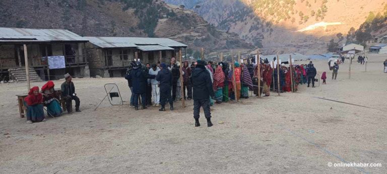हुम्लाको सर्केगाडमा ४० प्रतिशत मतदान