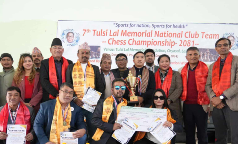 थापाथली चेस पार्क क्लबलाई राष्ट्रिय टिम चेस उपाधि