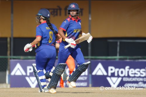 महिला टी-२०आई शृंखला : थाइल्याण्डविरूद्ध पहिले ब्याटिङ गर्दै नेपाल