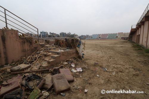 च्यासल खेल मैदानको मर्मतमा ढिलाइ