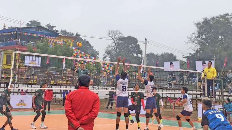 मदन भण्डारी गोल्डकप भलिबल : गुजरातमाथि त्रिभुवन आर्मीको जित
