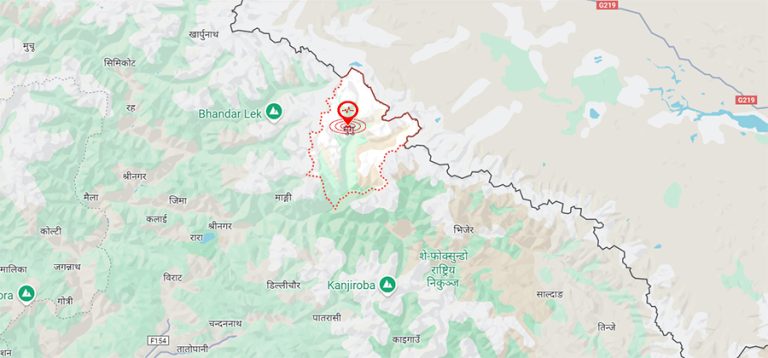 मुगुमा भूकम्पको धक्का