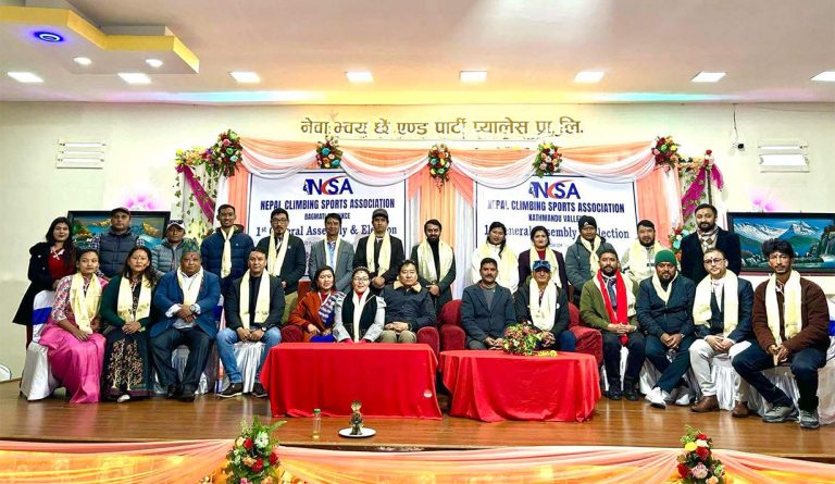 क्लाइम्बिङ स्पोर्टस् एशोसिएसनको बागमती र काठमाडौं उपत्यकामा नयाँ कार्यसमिति