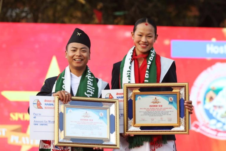 विजय र एरिका एनएनआईपीए वर्ष सर्वोत्कृष्ट खेलाडी