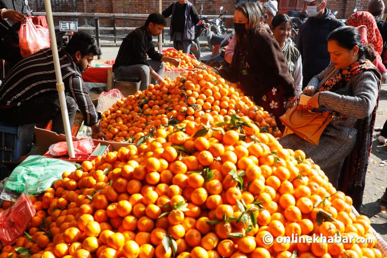 कालीमाटीमा सुन्तला आयात घट्यो, माग बढ्यो (तस्वीरहरू)