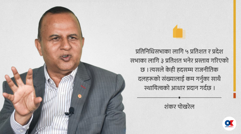 दलको संख्या घटाउन ‘थ्रेसहोल्ड’ बढाउँदै सरकार