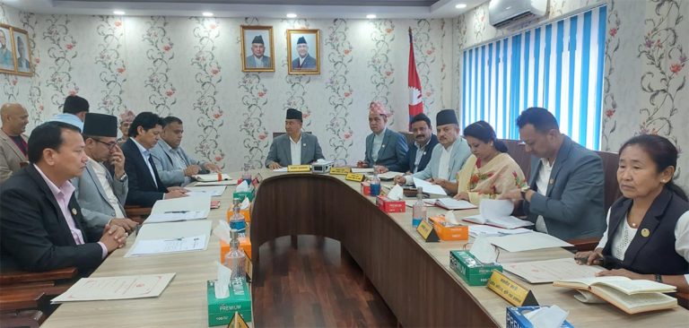 बागमती प्रदेशसभाको हिउँदे अधिवेशन आह्वान गर्न मन्त्रिपरिषद्को सिफारिस