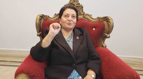 आवश्यकताले खोजे दलीय राजनीतिमा फर्किन्छु : पूर्वराष्ट्रपति भण्डारी