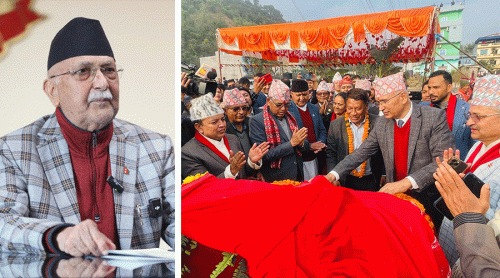 बुटवल-गोरुसिङ्‍गे सडक विस्तार शिलान्यास, प्रधानमन्त्रीको उद्घोष- तीन वर्षभित्र काम सकिन्छ  