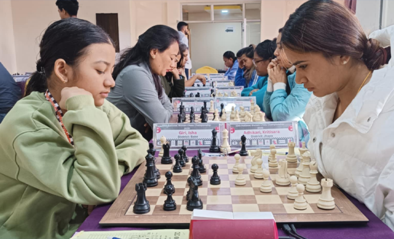 राष्ट्रिय बुद्धिचाल स्पर्धामा रुपेश र सिन्दिराको स्पष्ट अग्रता कायम