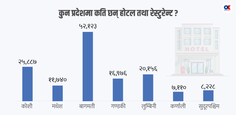 आतिथ्य सत्कार उद्योगले एकसाथ २२ लाख बढी पाहुनालाई सेवा दिन सक्ने