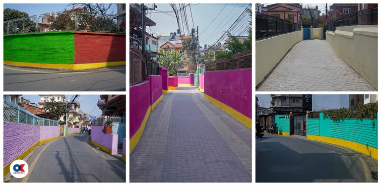 रङहरूले उज्यालिँदैछन् काठमाडौं महानगरका बस्ती