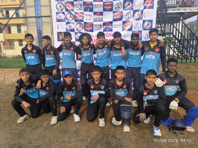 केसिए यू-१४ क्रिकेटमा हिमालयन ए र बाल पार्ककाे जित