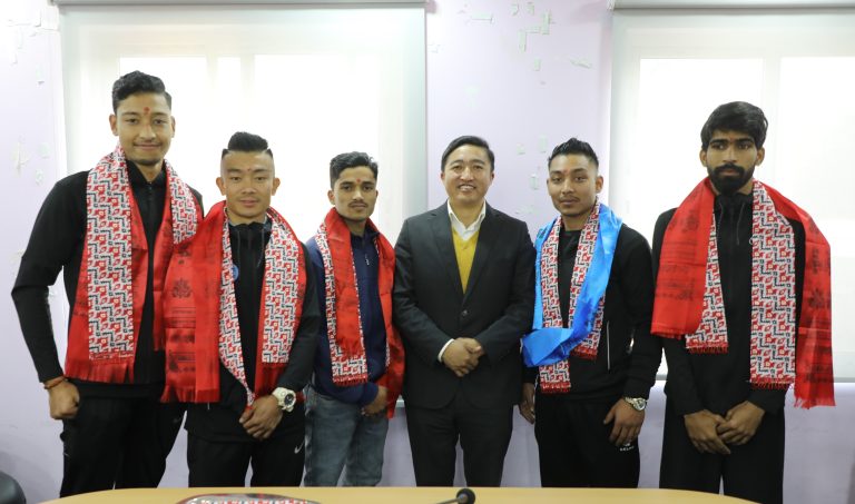 नेपाली किक बक्सिङ टोली भारत प्रस्थान