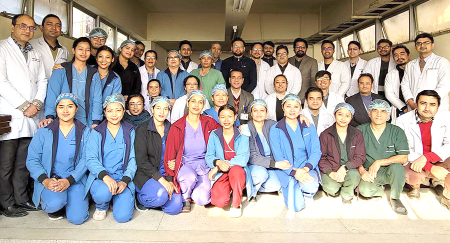 नेपाली चिकित्सकको संलग्नतामा एक वर्षमा ७ जनामा कलेजो प्रत्यारोपण